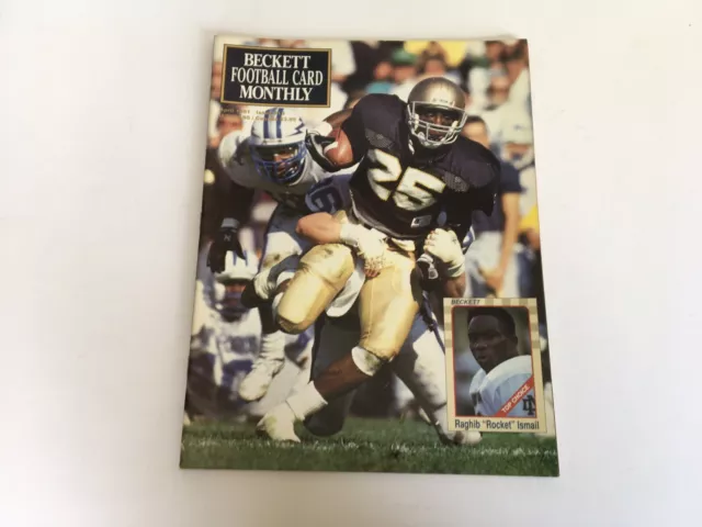 Beckett Football Card Monthly April 1991 Issue #13 Raghib “Rocket” Ismail