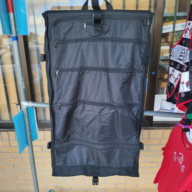 Genuine TUMI Ballistic Nylon Black Bi-Fold Luggage Garment Bag w/Shoulder Strap 2