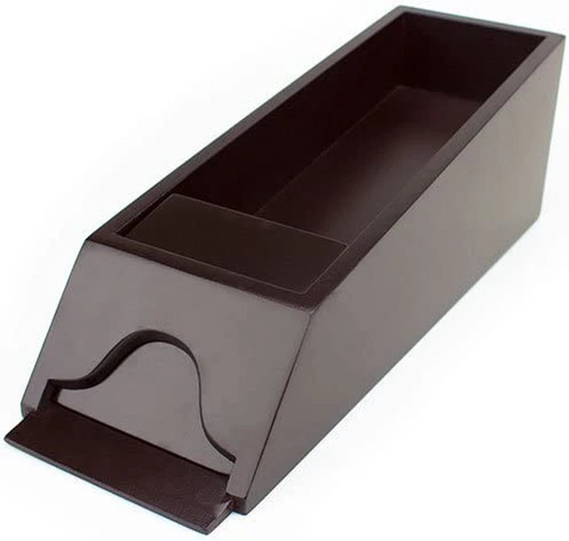 8-Deck Wooden Blackjack Shoe with or without Cards - Dark Brown Manual Playing C
