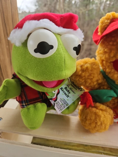 1988 McDonalds Jim Henson Muppet Babies Plush Set Kermit Miss Piggy & Fozzie NWT 4