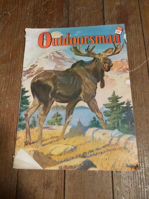 Outdoorsman February 1947 Hunting Magazine Vtg Rare Ad Sports Sportsman