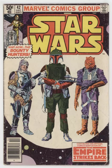 Star Wars 42 Marvel 1981 VG FN 1st Boba Fett Empire Strikes Back Darth Vader