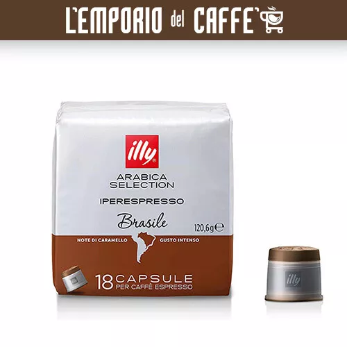 216 Capsule Cialde Caffe Illy Iperespresso Monoarabica BRASILE Caffè 100%Arabica