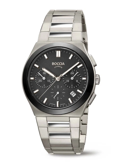 MONTRE POUR HOMME Boccia Titanium 3736-02 Chronographe Titan