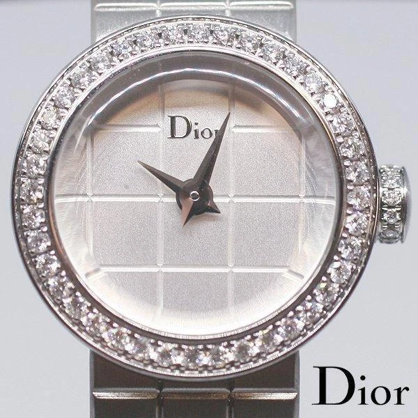 Dior CD040111M001 LA D DE DIOR Diamond Quartz Stainless Ladies Watch [U0530]