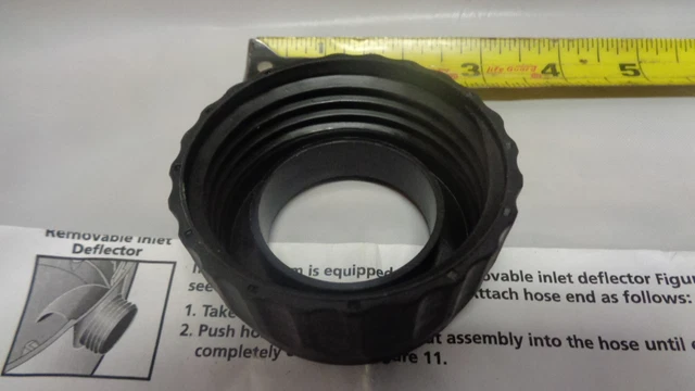 Lock Ring Nut Hose End Adaptor Lock On Tank Inlet on Wet Dry Vac (S0725-35)