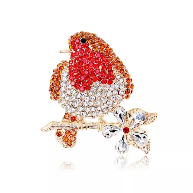 Fashion Full Crystal Rhinestone Bird Brooch Pin Corsage Women Men Jewelry Gift