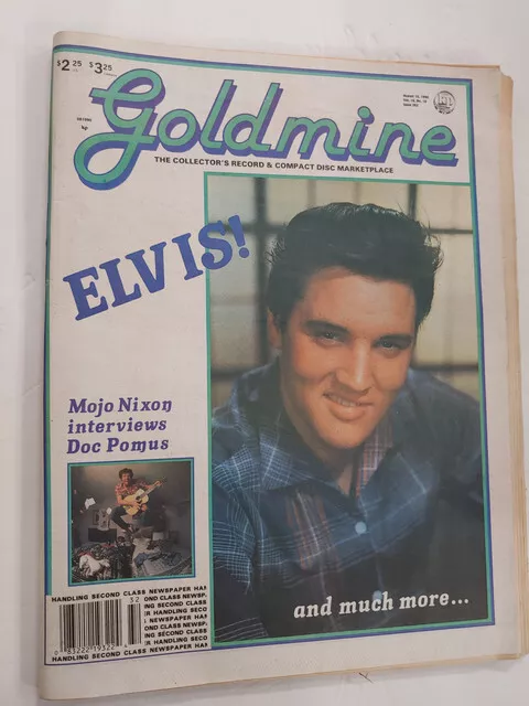 1990 August 10 GOLDMINE Magazine For Record Collectors ELVIS PRESLEY M364