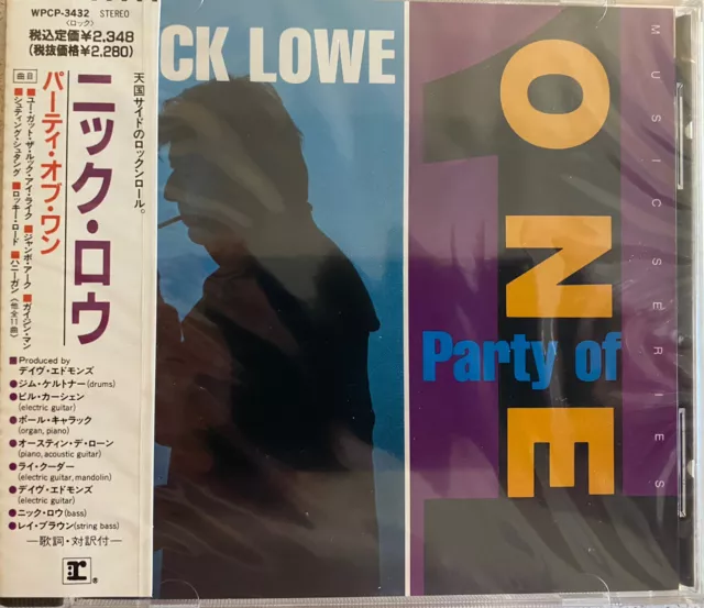Nick Lowe - Party Of One (CD) JAPAN OBI WPCP-3432 New & Sealed RARE Promo !!!