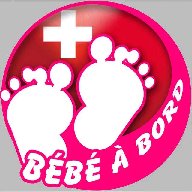Autocollant "Ne Pas Sonner Bébé Dort" Style 2 - Dimension 10cm - Neuf