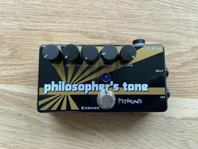 Pigtronix Philosopher's tone 12-18VDC guitar analog compressor