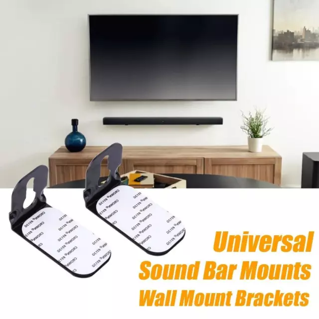 Universal Soundbar Wall Mount Kit Metal Mounting Brackets Kit NEW FREE SHIPPING