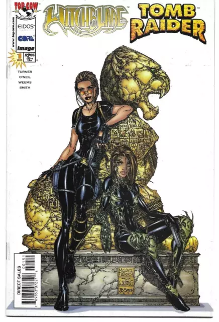 WITCHBLADE / TOMB RAIDER SPECIAL Vol. 1 #1 (Dec 1998) LARA CROFT VARIANT COVER A