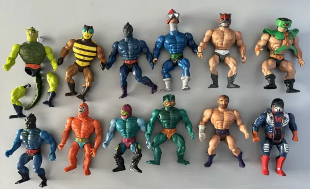 ⚠️ Lote de 12 Figuras Vintage 80's Masters Of The Universe MOTU He-Man Action