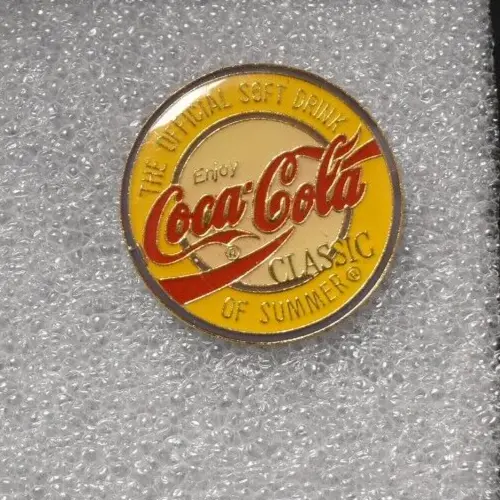 Vintage Coca-Cola The Official Soft Drink of Summer Souvenir Pin