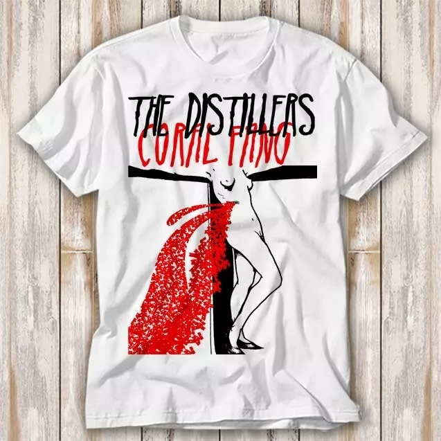 Maglietta The Distillers Coral Fang Punk Music Rock Band Adulto Top T-shirt unisex 237