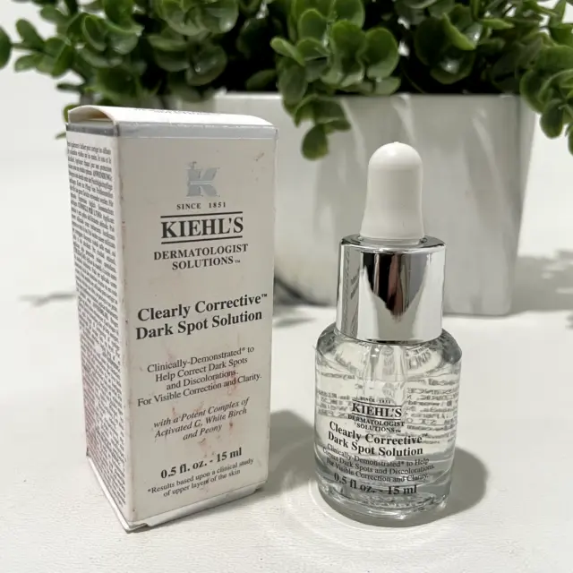 Kiehl's Since 1851 Clearly Corrective Dark Spot Correcting Serum 0.5oz Authentic