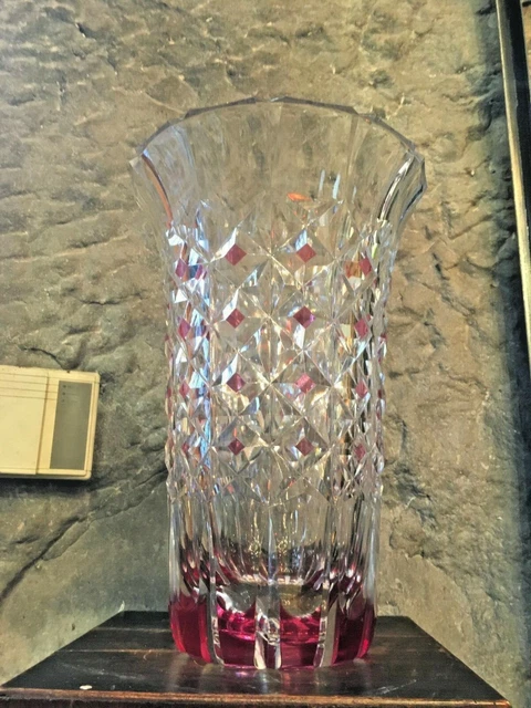 Très grand vase cristal Val Saint Lambert Exposition Universelle de Liège 1939