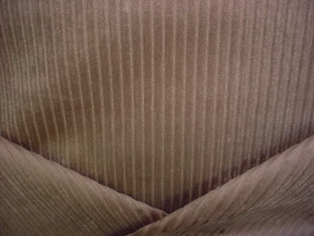 6-1/8Y Robert Allen Duralee Deep Mocha Textured Velvet Upholstery Fabric