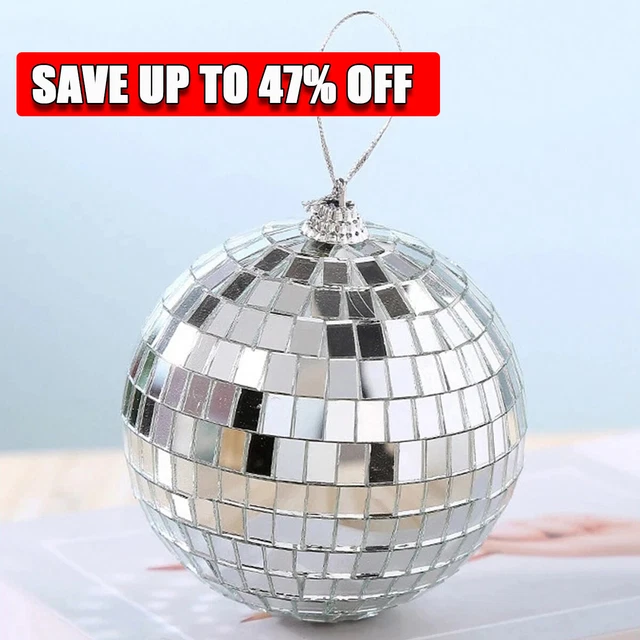 MINI DISCO MIRROR Ball Stage Rotating Glass Party Decor Lighting