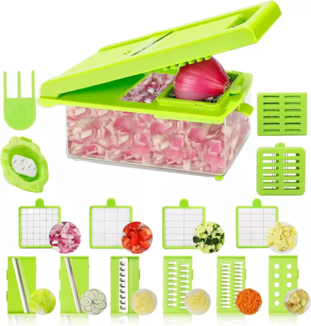 "Ultimate Mandoline Slicer - Effortlessly Slice, Dice, and Grate with 15 in 1 Ad