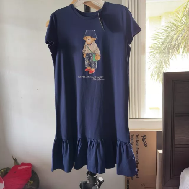 Polo Ralph Lauren polo BEAR SHIRT Dress BIG KIDS XL 16 ,L 14-16 NEW NWT