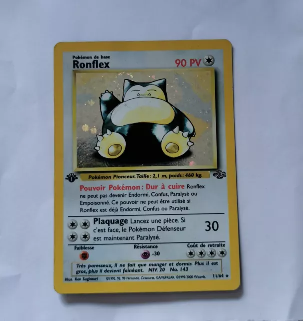 Pokemon Card Ronflex 11/64 Holo Edition 1 Jungle Wizards