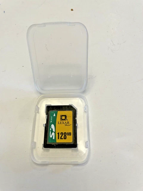 Lexar Media 128MB SD Memory Card High Performance For Digital Devices in Case