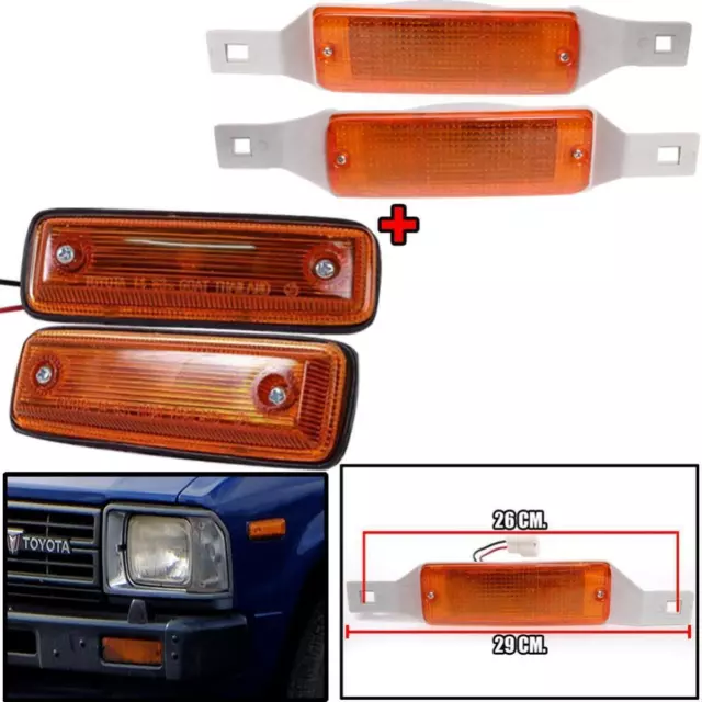 Juego de luces indicadoras delanteras, luces de posición laterales para...