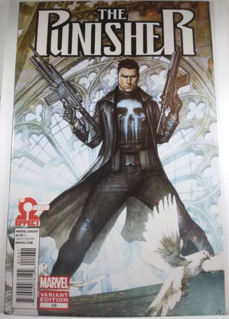💀 PUNISHER #10 ADI GRANOV 1:20 VARIANT Marvel Comics 2012 THE OMEGA EFFECT VFNM