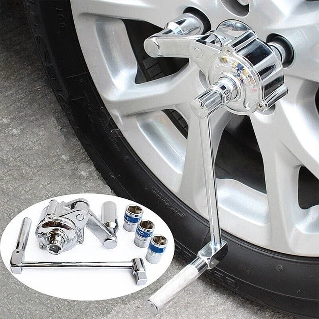Clé pour démontage des pneus de voiture, multiplicateur de couple torsadé.