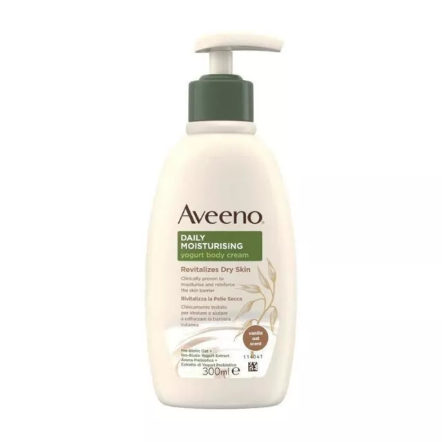 AVEENO Daily moisturising - crema corpo allo yogurt con Vaniglia e Avena 300 ml