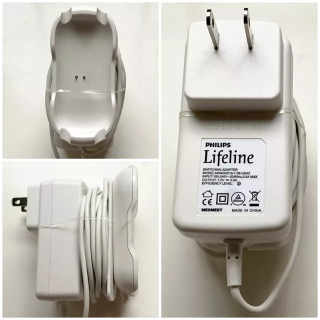 Cargador de alerta de vida Philips Lifeline GoSafe 2 modelo MANGO018-7.5B-USA2