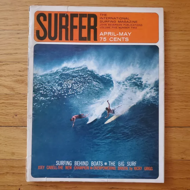 Surfer Magazine Vol 5 No 2 Apr May 1964 Longboard Banzai Pipeline Santa Cruz