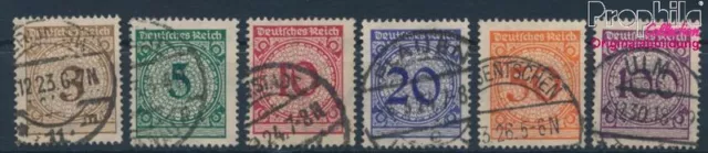 Briefmarken Deutsches Reich 1923 Mi 338-343 gestempelt (10342798