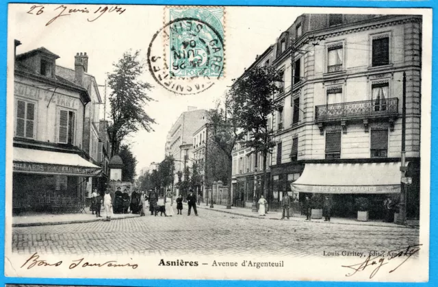 Cpa 92 Asnieres - Avenue D'argenteuil