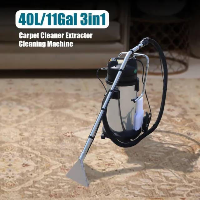40L Carpet Cleaning Machine 3in1 Carpet Cleaner Extractor Machine Vacuum Cleaner