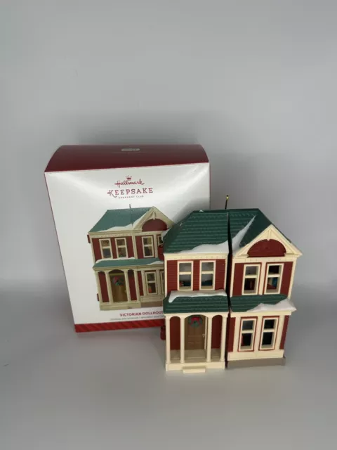 2014 Victorian Dollhouse Hallmark Keepsake Ornament Member Exclusive Christmas