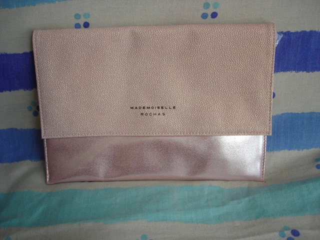 Trousse De Maquillage La Prairie - Pochette Gris Métallisé, Neuve Dans Sa Boîte Carton