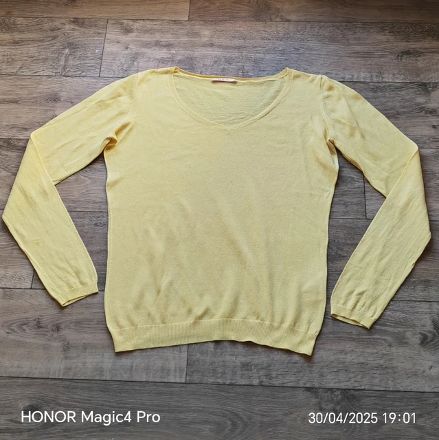Pull Camaïeu Laine Et Alpaga - Taille 40/42 Bleu - Occasion Très Bon état