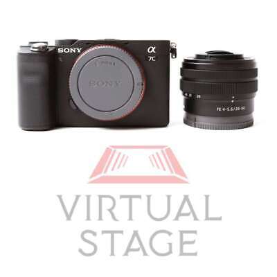 UK  Sony Alpha a7C Mirrorless Digital Camera with 28-60mm Lens (Black)