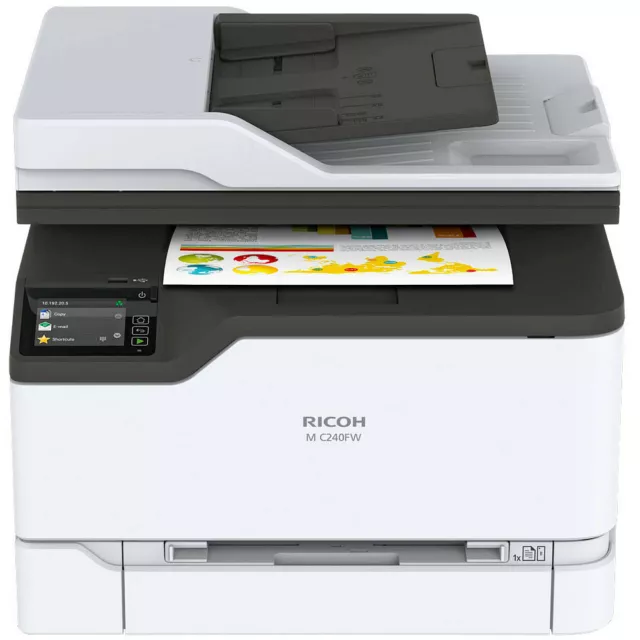 RICOH M C240FW 4 in 1 Farblaser-Multifunktionsdrucker DEMOGERÄT 190 gedr. Seiten