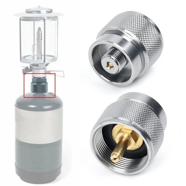 Adaptateur Pour Réchaud à Gaz – 2 Pièces, Alliage Alu/cuivre, Filetage Standard, Pour Camping