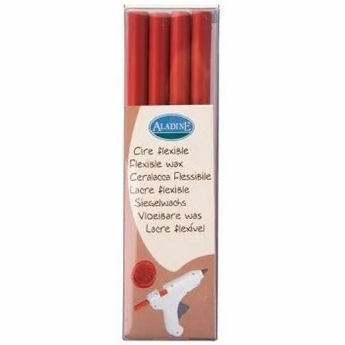Stick Ceralacca flessibile colore rosso 1 cm - per Pistola per ceralacca Aladine