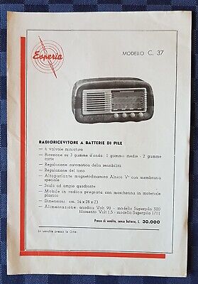 PUBBLICITA' 1937 RADIO CROSLEY SUPER RETONDINA 8 VALVOLE VIGNATI LAVENO WATCHES 
