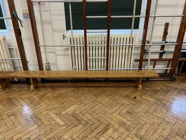 Vintage School Gymnasium Bench X 4 Avalaible