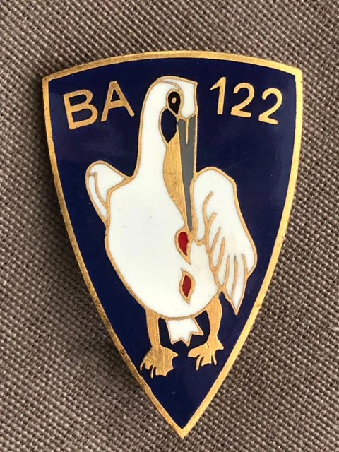 BA 726 Nîmes émail Insigne Badge Armée de l'Air BASE AÉRIENNE ORIGINAL