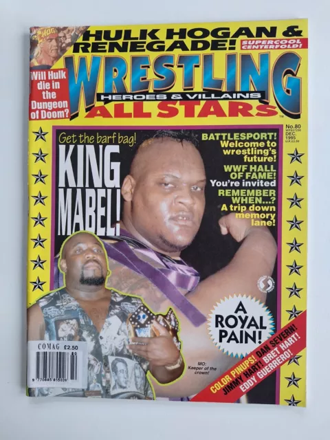1995 December Wrestling Heros & Villans All Stars WWF WCW WWE Hulk Hogan Poster