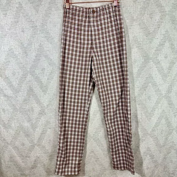 BRANDY MELVILLE Cute STRIPED Cotton Cropped Pants Small Made in ITALY
