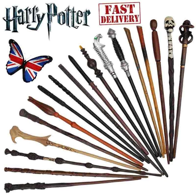 HARRY POTTER WANDS Malfoy Hermione Dumbledore Ginny Magic Wand Stick ...